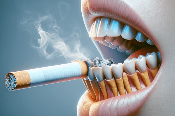 Wpływ palenia papierosów na zdrowie jamy ustnej.